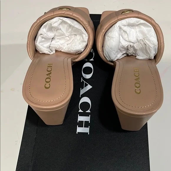 NWB Coach Emma Quilted Wedge - Picture 3 of 10